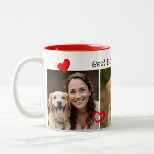 Tasse 2 Couleurs Cute Best Dog Mom coeurs 3 Photo