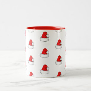 Tasse 2 Couleurs Cute Chritmas Père Noël Casquette Motif