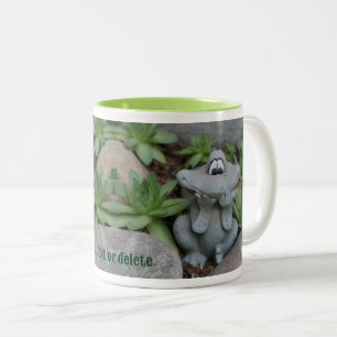 Tasse 2 Couleurs Cute grenouille Succulent Jardin Personnalisé