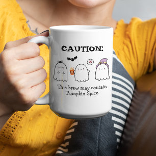 Tasse 2 Couleurs Cute Halloween Fantômes Araignée Citrouille Épice