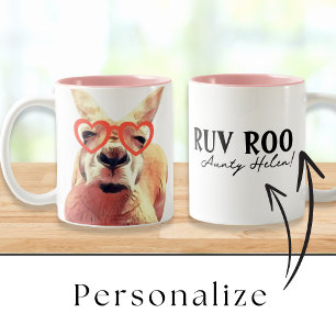 Tasse 2 Couleurs Cute Kangaroo Love You Funny Pun