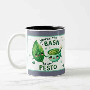 Tasse 2 Couleurs Cute Kawaii Basil et Pesto