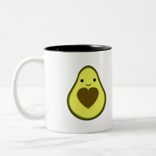 Tasse 2 Couleurs Cute Kawaii Happy Love Avocado