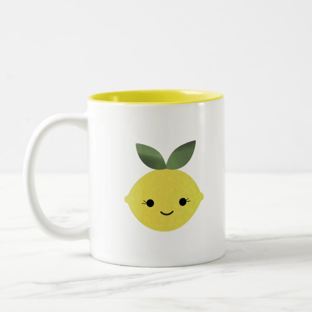 Tasse 2 Couleurs Cute Kawaii Lemon (Gauche)