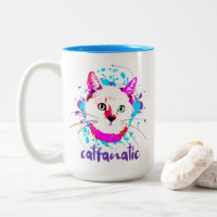 Cute Kitty Visage Hot rose Bleu Chat Fanatique