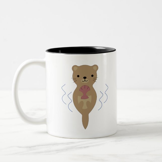 Tasse 2 Couleurs Cute Otter (Gauche)