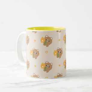 Tasse 2 Couleurs Cute Ours Brown Romantique