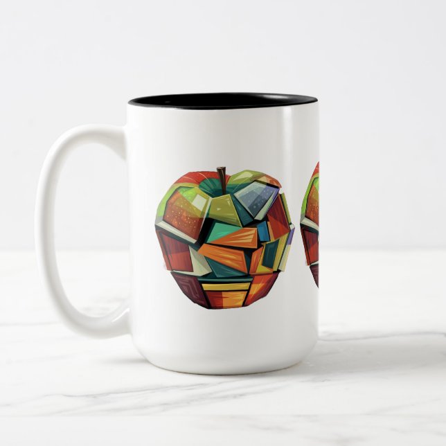 Tasse 2 Couleurs Cute pomme (Gauche)