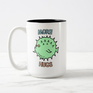 Tasse 2 Couleurs Cute Tampon Fish More Hugs