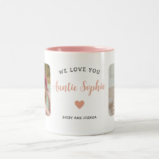 Tasse 2 Couleurs Cute Tante 2 Photo Rose Moderne