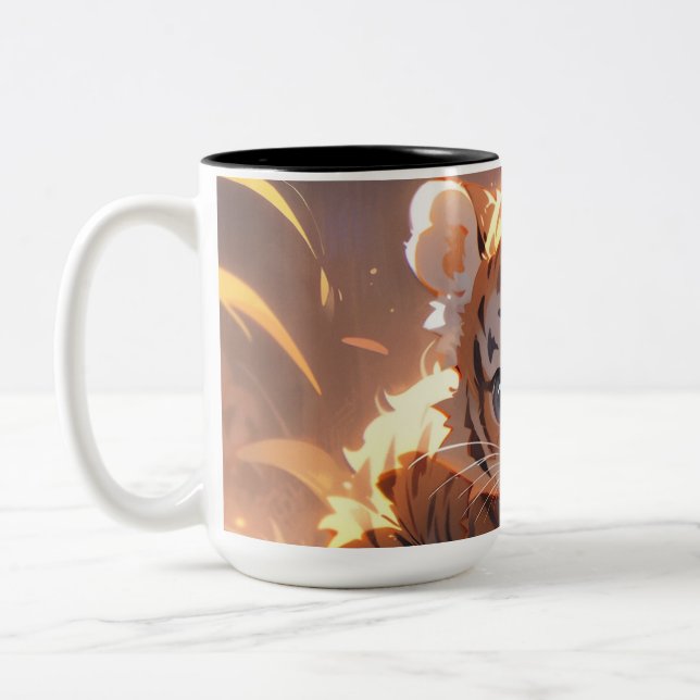 Tasse 2 Couleurs Cute Tiger Cub (Gauche)