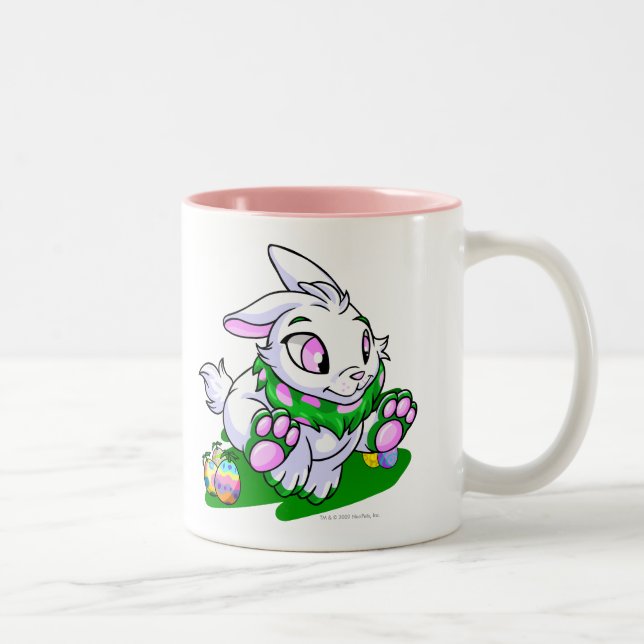 Tasse 2 Couleurs Cybunny vert emballant par des neggs (Droit)