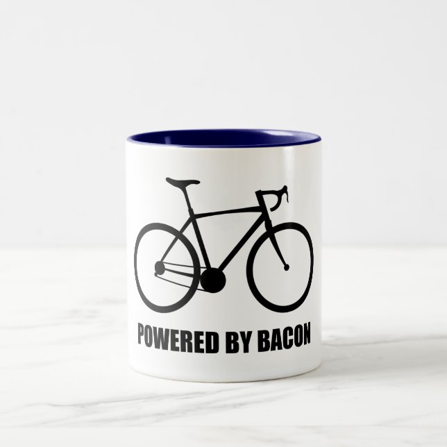 Tasse 2 Couleurs Cyclisme Alimenté Par Bacon (Centre)