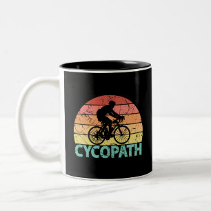 Tasse 2 Couleurs Cyclisme amusant Cycopath