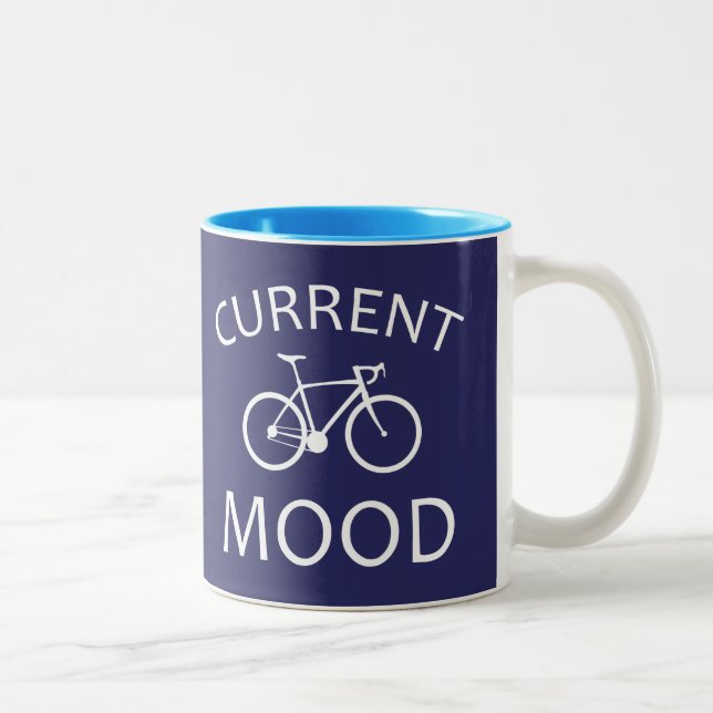 Tasse 2 Couleurs Cyclisme d'humeur actuel (Droit)