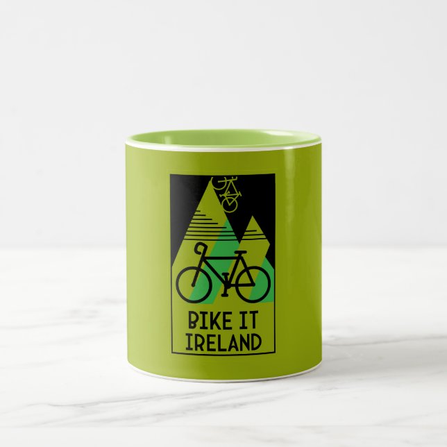 Tasse 2 Couleurs Cyclisme Irlande (Centre)