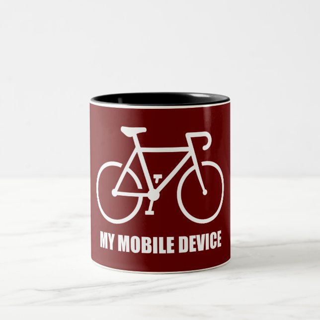 Tasse 2 Couleurs Cyclisme, Mon appareil mobile (Centre)