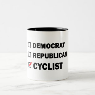 Tasse 2 Couleurs Cycliste démocrate républicain