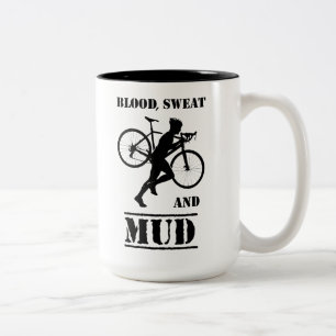 Tasse 2 Couleurs Cyclocross Sang Sueur Et Boue