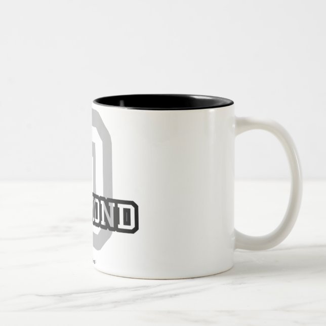 Tasse 2 Couleurs D est pour Desmond (Droit)