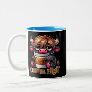 Tasse 2 Couleurs D'abord le café