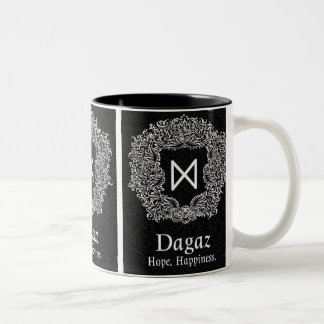 Tasse 2 Couleurs Dagaz /Happiness/ Version noire