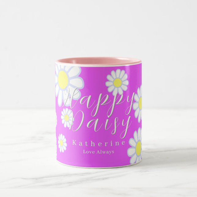 Tasse 2 Couleurs Daisy Simple Violet (Centre)