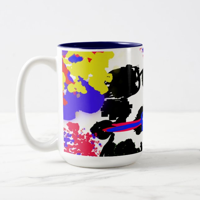 Tasse 2 Couleurs Dalmation d'été 4 juillet (Gauche)