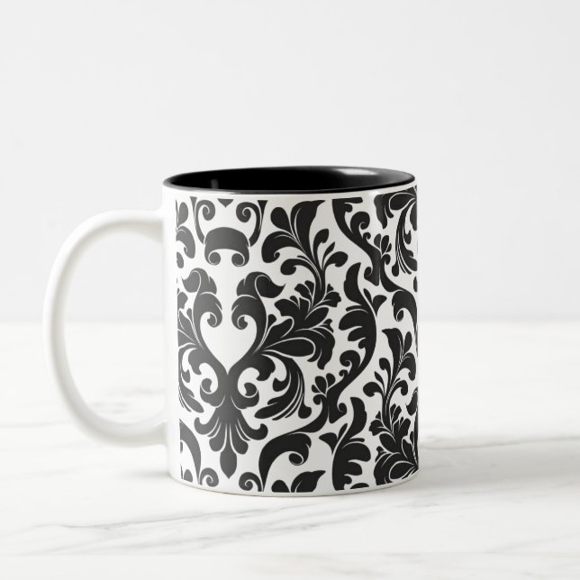 Tasse 2 Couleurs Damas (Gauche)