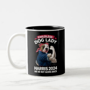 Tasse 2 Couleurs Dame Chien Sans Enfant Vote Kamala Élection 2024
