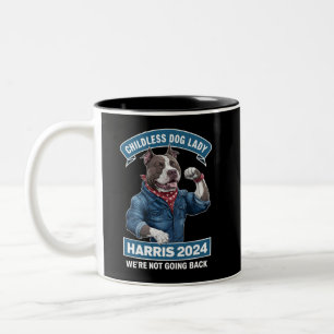 Tasse 2 Couleurs Dame Chien sans Enfant Vote Kamala Élection 2024