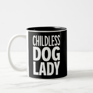 Tasse 2 Couleurs Dame de chat sans enfants Drôle Vote 2024