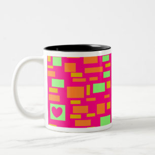 TASSE 2 COULEURS DAME ROSE