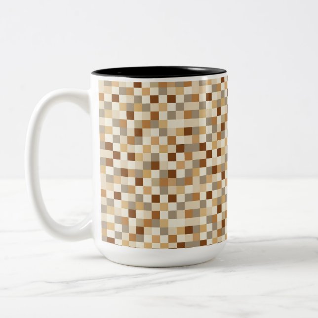 Tasse 2 Couleurs Damier (Gauche)