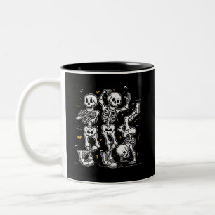 Tasse 2 Couleurs Dancing Skeletons Dance Challenge Halloween