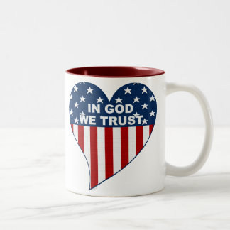 Tasse 2 Couleurs Dans Dieu nous faisons confiance