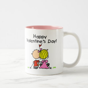 Tasse 2 Couleurs Dans la heureuse Sainte-Valentin d'amour
