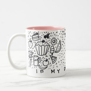Tasse 2 Couleurs Dans Mon Époque De Doodle Fun Creative Pour Son De