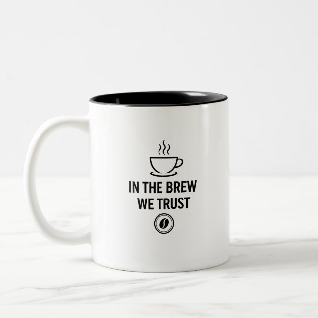 Tasse 2 Couleurs Dans The Brew We Trust (Gauche)