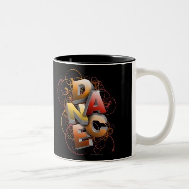 Tasse 2 Couleurs danse 3D (automne) (Droit)