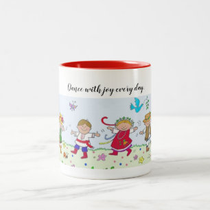 Tasse 2 Couleurs Danse Avec Joy Danseurs Ukrainiens