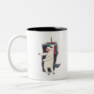 Tasse 2 Couleurs Danse de soie de licorne