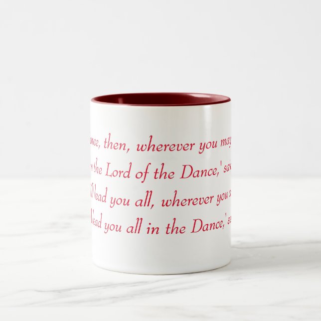 Tasse 2 Couleurs Danse Irlandaise - Seigneur de la Danse Chorus (Centre)
