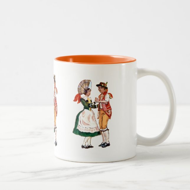 Tasse 2 Couleurs Danseurs suisses (Droit)