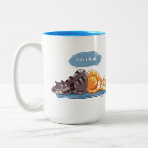 Tasse 2 Couleurs DARE 2 PARTAGER DES CADEAUX par Jeff Willis Art