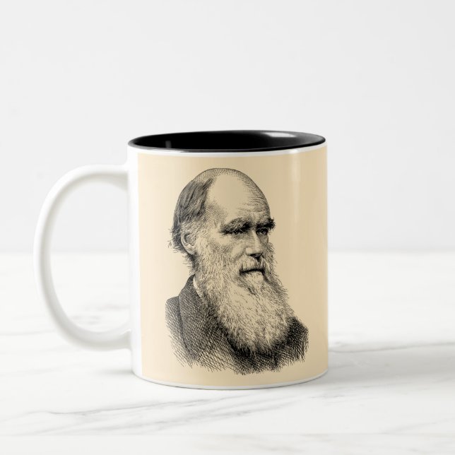 Tasse 2 Couleurs Darwin Portrait Evolution/ Charles Darwin (Gauche)