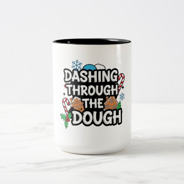 Tasse 2 Couleurs Dashing Through the Dough Christmas (Centre)