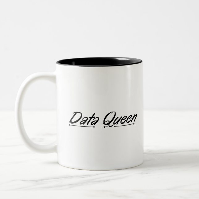 Tasse 2 Couleurs Data Queen - Comptabilisation de la pâte à café à  (Gauche)