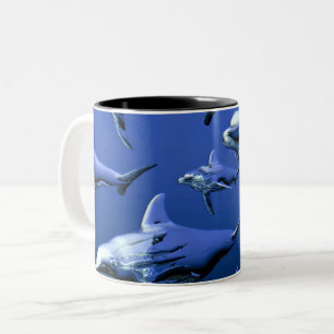 Tasse 2 Couleurs Dauphin bleu