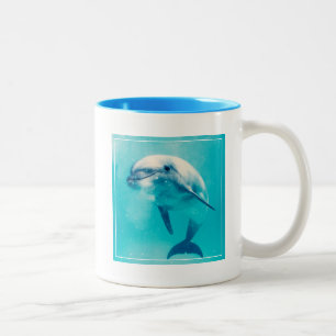 Tasse 2 Couleurs Dauphin de Bottlenosed sous-marin